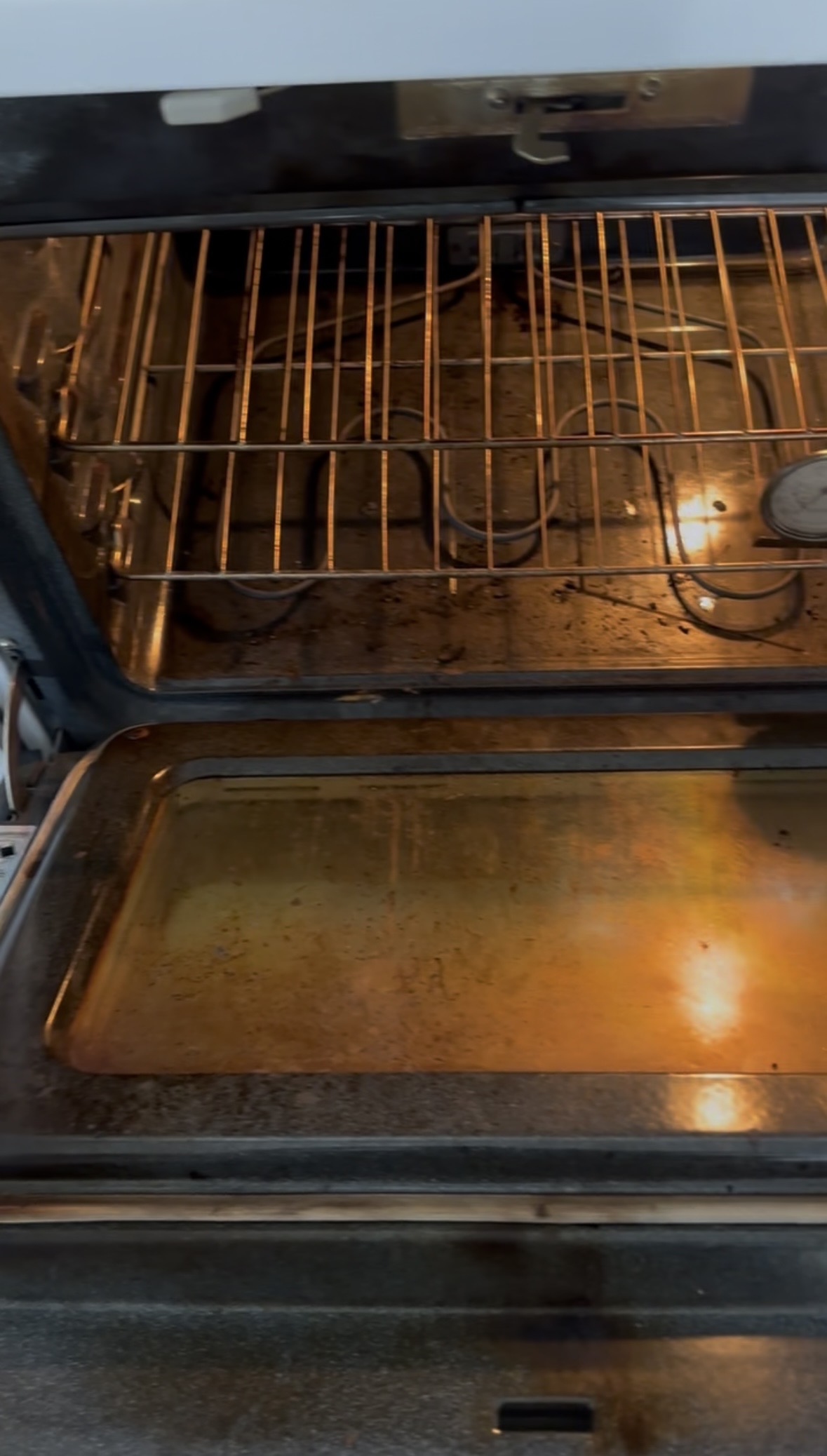 Before - Dirty oven before Scent-Sational Cleaning
